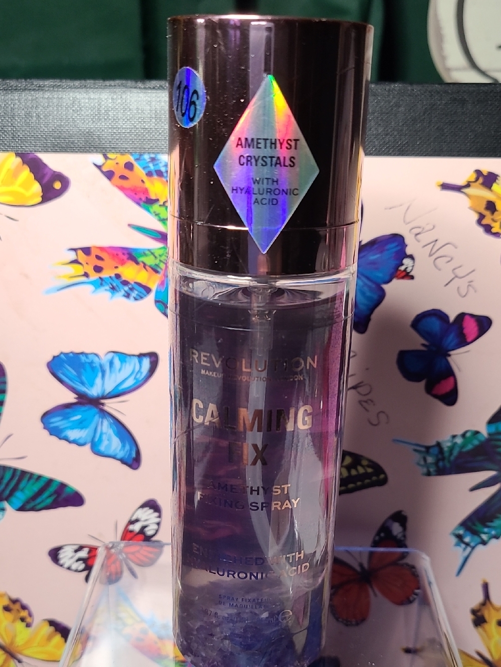 Revolution Calming Fix Setting Spray with Amethyst Crystals - Purple